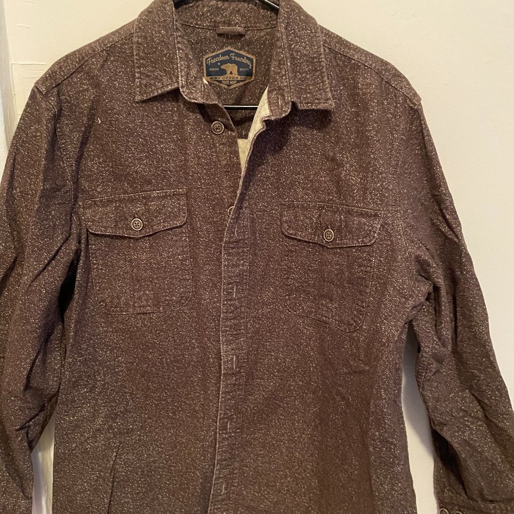 Vintage Brown Men's Work Shirt